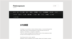 Desktop Screenshot of fetal-exposure.org